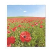 Mohnfeld - Atemberaubend! Notizblock (Vorderseite)