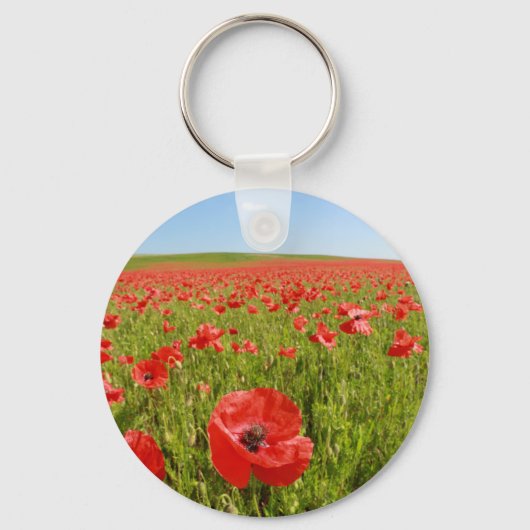 Mohnfeld - Atemberaubend! Schlüsselanhänger (Vorderseite)