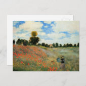 Mohnfeld bei Argentinien, Postkarte (Vorne/Hinten)