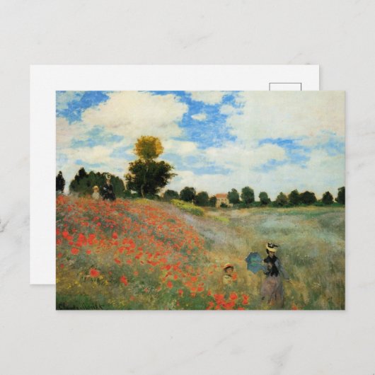 Mohnfeld bei Argentinien, Postkarte (Vorne/Hinten)