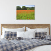 Mohnfeld, Chiusi, Italien Leinwanddruck (Insitu (Schlafzimmer))
