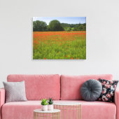 Mohnfeld, Chiusi, Italien Leinwanddruck (Insitu (Wohnzimmer))