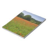 Mohnfeld, Chiusi, Italien Notizblock (Rotiert)