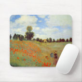 Mohnfeld, Claude Monet Mousepad (Mit Mouse)