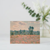 Mohnfeld - Claude Monet Postkarte (Stehend Vorderseite)