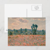 Mohnfeld - Claude Monet Postkarte (Vorne/Hinten)