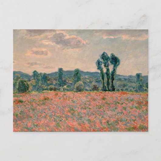Mohnfeld - Claude Monet Postkarte (Vorderseite)