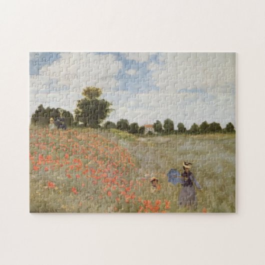 Mohnfeld Claude Monet Puzzle (Horizontal)
