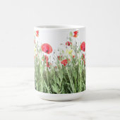 Mohnfeld Die Natur blüht Blume Kaffeetasse (Mittel)