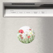 Mohnfeld Die Natur blüht Blume Magnet (In Situ (Geschirrspüler))