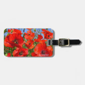 Mohnfeld Gepäckanhänger (Vorderseite horizontal)