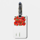 Mohnfeld Gepäckanhänger (Rückseite vertikal)