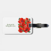 Mohnfeld Gepäckanhänger (Rückseite horizontal)