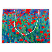 Mohnfeld-Geschenktasche Große Geschenktüte (Vorderseite)