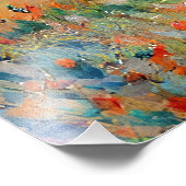 Mohnfeld, Giverny Fotodruck (Ecke)