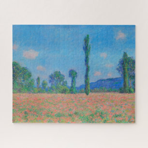 Mohnfeld, Giverny von Claude Monet Impressionismus Puzzle