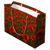 Mohnfeld große geschenktüte (Rückseite Schrägansicht)