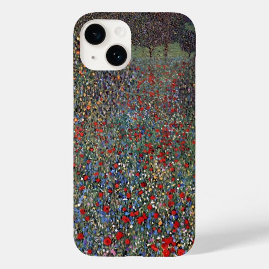 Mohnfeld, Gustav Klimt Case-Mate iPhone Hülle (Rückseite)
