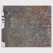 Mohnfeld, Gustav Klimt Geschenkpapier (Flach)