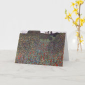 Mohnfeld, Gustav Klimt Karte (Gelbe Blume)