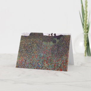Mohnfeld, Gustav Klimt Karte