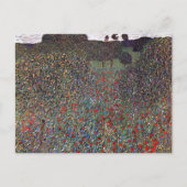 Mohnfeld, Gustav Klimt Postkarte (Vorderseite)