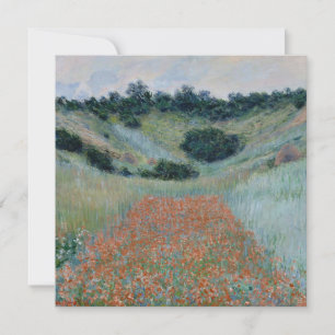 Mohnfeld in einem Heiligen bei Giverny (von Monet) Karte