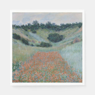 Mohnfeld in einem Heiligen bei Giverny (von Monet) Serviette