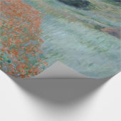Mohnfeld in Hollow nahe Giverny Monet Geschenkpapier (Ecke)