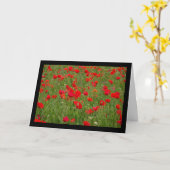 Mohnfeld Karte (Gelbe Blume)