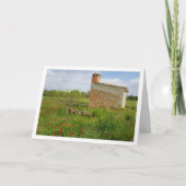 Mohnfeld Landschaft Karte (Vorderseite)