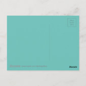 Mohnfeld Landschaft Wasserfarben Malerei Postkarte (Rückseite)