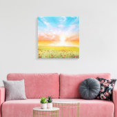 Mohnfeld Leinwanddruck (Insitu (Wohnzimmer))