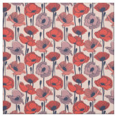 Mohnfeld // Moderne Wildblume Stoff (Muster)