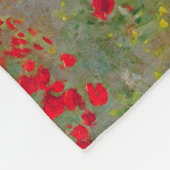 Mohnfeld, Monet Fleecedecke (Ecke)