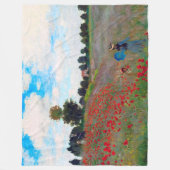 Mohnfeld, Monet Fleecedecke (Vorderseite)