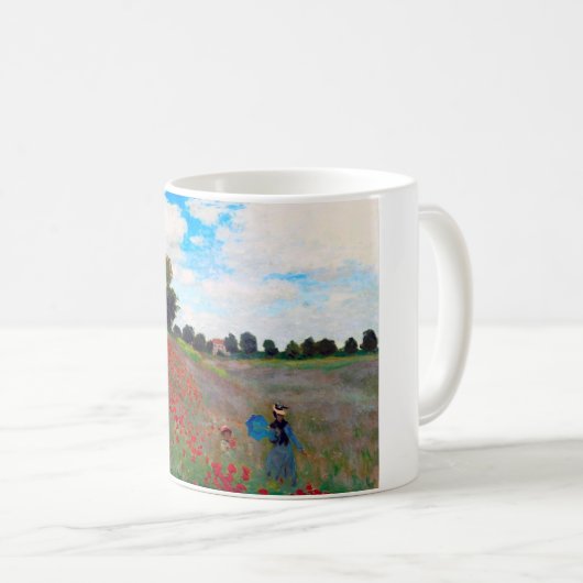 Mohnfeld, Monet Kaffeetasse (VorderseiteRechts)