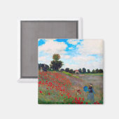 Mohnfeld, Monet Magnet (Vorderseite/Rückseite)
