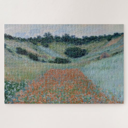 Mohnfeld nahe Giverny von Claude Monet Puzzle (Horizontal)