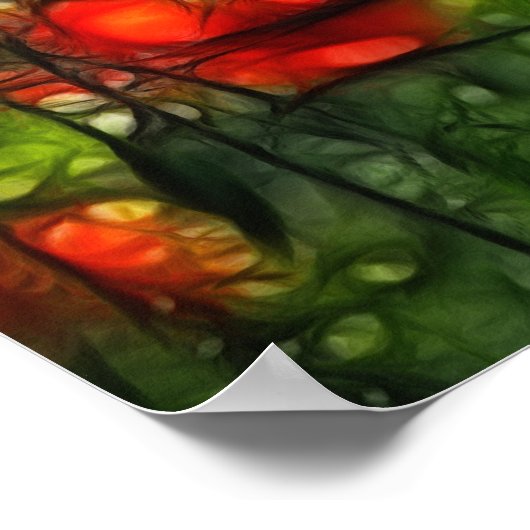 Mohnfeld Poster (Ecke)