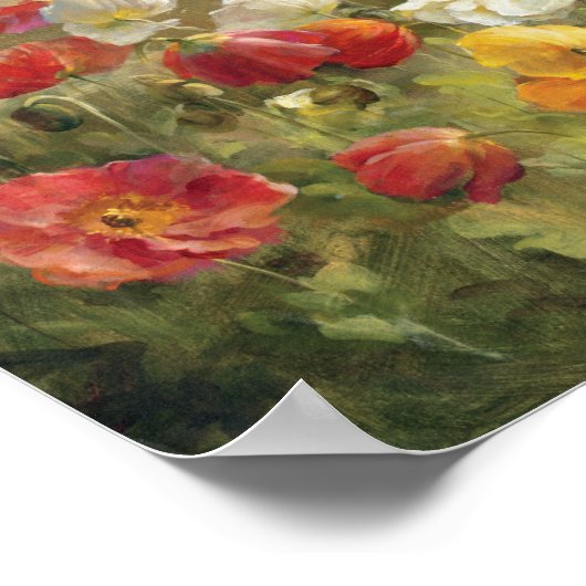 Mohnfeld Poster (Ecke)