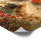 Mohnfeld Poster (Ecke)