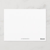 Mohnfeld Postkarte (Rückseite)