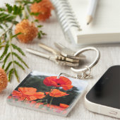 Mohnfeld, schöne Blüten, Schlüsselanhänger (Vorderseite rechts)