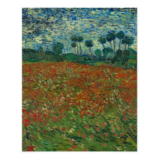 Mohnfeld - Vincent van Gogh Poster (Vorderseite)
