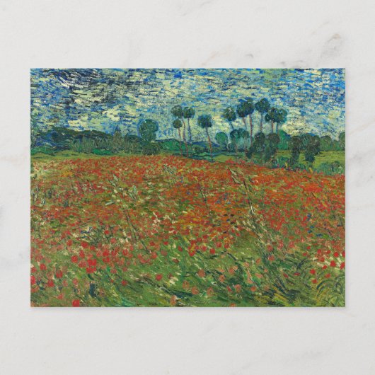 Mohnfeld | Vincent van Gogh Postkarte (Vorderseite)