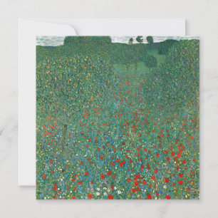 Mohnfeld von Gustav Klimt, Vintage Art Nouveau
