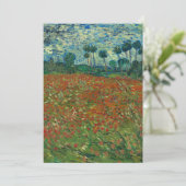 Mohnfeld von Vincent van Gogh Fine Art (Stehend Vorderseite)