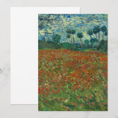 Mohnfeld von Vincent van Gogh Fine Art (Vorne/Hinten)