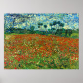 Mohnfeld von Vincent Van Gogh Poster (Vorne)
